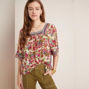 Vineet Bahl Anthropologie Katerina Blouse